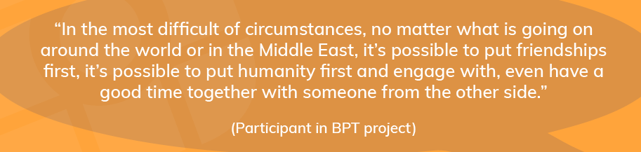 Quote from project participant: