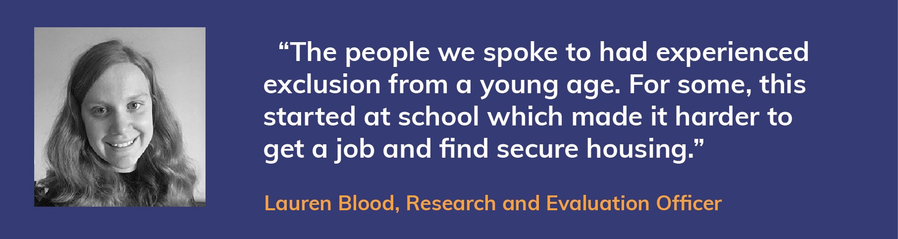 Lauren Blood homelessness quote