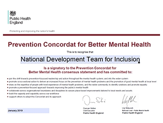 Prevention Concordat for Better Mental Health