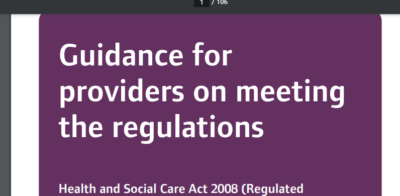 Guidance for providers