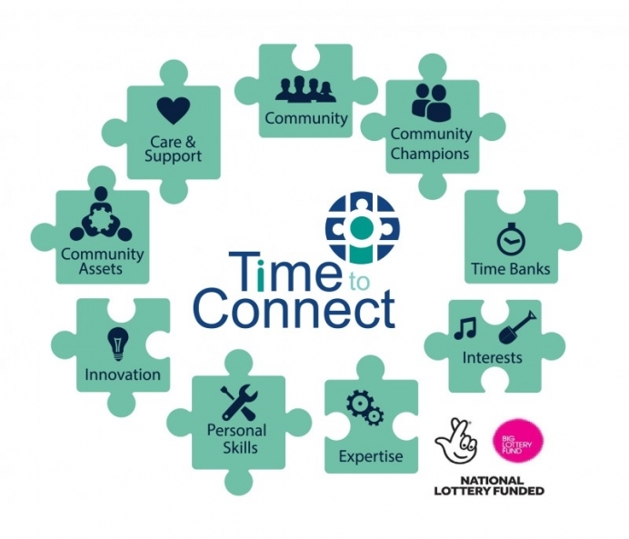 Time to connect graphic with lottery logo 01 692 593