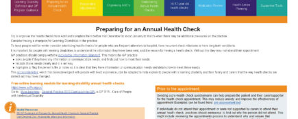 Learning Disability Annual Health Check Toolkit