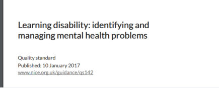 Learning disabilities: identifying and managing mental health problems