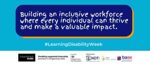 Building an Inclusive Workforce Learning Disability Week and Internships Work 5