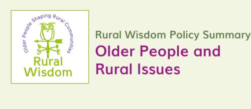 Rural Wisdom Older People Rural Issues