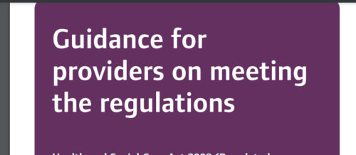 Guidance for providers